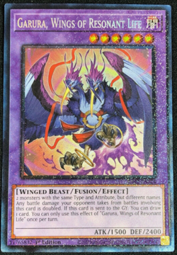 Yugioh - GARURA WINGS OF RESONANT LIFE - RA02-EN024 - Collector's Rare - NM/M - Image 1