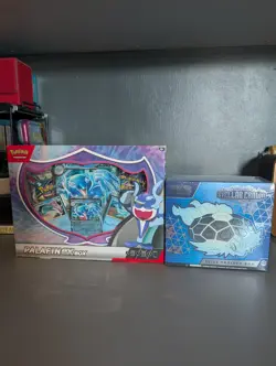 Pokemon TCG Steller Crown Etb + Palafin Ex Collection Box Bundle New and Sealed - Image 1