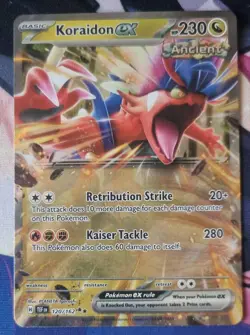 pokemon cards tcg Koraidon EX Temporal Forces Double Rare 120/162 - Image 1
