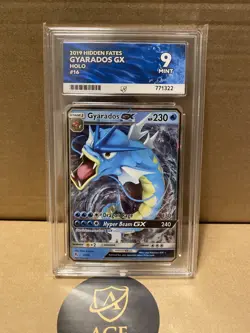 Pokemon TCG Gyarados Gx 16/68 ACE 9 Hidden Fates Graded Card - Image 1