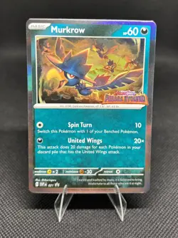 Murkrow - 021 (Stamped Paldea Evolved) Sv: Scarlet & Violet Promo Cards Holo NM - Image 1