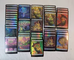 Magic Teenage Mutant Ninja Turtles Land Basic Surge Foil Lot Cards - Image 1
