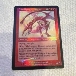 Wizards of the Coast MTG Worldgorger Dragon Judgment Eng Foil Rare #103/143 - Image 1