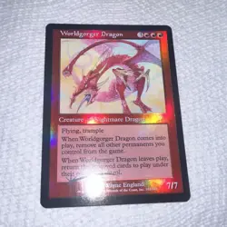 Wizards of the Coast MTG Worldgorger Dragon Judgment Eng Foil Rare #103/143 - Image 2