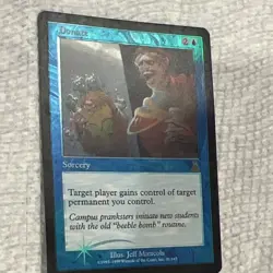 Wizards of the Coast Magic: The Gathering Donate Foil Sorcery Blue English 1999 - Image 3