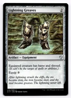 Lightning Greaves C17 215 - Normal - NM - Magic the Gathering - Image 1