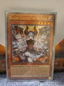 Yugioh! Blazing Cartesia, the Virtuous (New Art) - RA04-EN041 - Quarter Century - Image 1