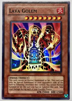 Lava Golem | Medium Holo Bleed | Retro Pack 2 Reprint RP02-EN082 Yugioh TCG NM - Image 1
