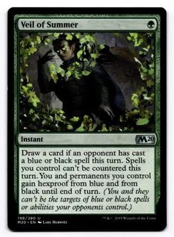 Veil of Summer M20 198 - Normal - LP - Magic the Gathering - Image 1