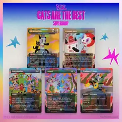🔥MTG Secret Lair "Cats are the Best" FOIL Toby’s Journey by Gary Baseman Foil🔥 - Image 1