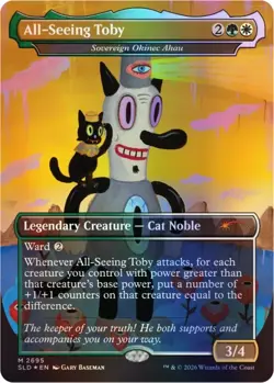 🔥MTG Secret Lair "Cats are the Best" FOIL Toby’s Journey by Gary Baseman Foil🔥 - Image 2