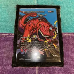 Ravenous Tyrannosaurus MtG Magic t Gathering Marvel Universe Borderless #0093 NM - Image 1