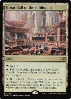 Great Hall of the Biblioplex R Secrets of Strixhaven 257 NM Foil - Image 1