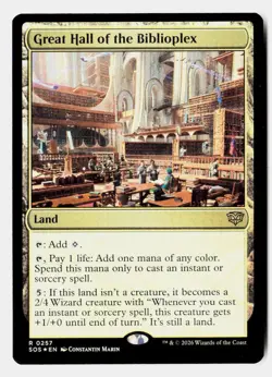 Great Hall of the Biblioplex 257 Secrets of Strixhaven Magic: The Gathering Foil - Image 1