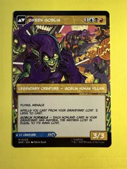 Magic ~ Norman Osborn/Green Goblin #220 Borderless ~ Spider-Man ~ Regular - Image 2