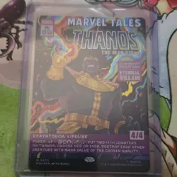 Thanos, The Mad Titan (Borderless Foil) - #0400 - Marvel Super Herroes - MTG - Image 1