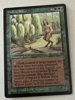 Magic the Gathering MTG Legends Willow Satyr NM- (Beta Bob) - Image 1