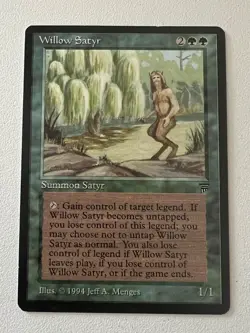 Magic the Gathering MTG Legends Willow Satyr NM (Beta Bob) - Image 1