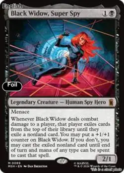 (Preorder) Black Widow, Super Spy EN [MSH - 89] - NM [Foil] TCG MTG - Image 1