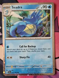 Pokemon Card Seadra Shrouded Fable Cosmo Holo Promo 011/064 NM-Mint - Image 1