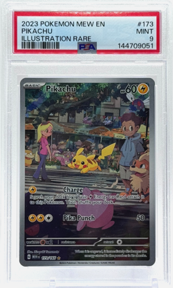 Pokemon Pikachu 151 173/165 Illustration Rare PSA 9 Mint TCG - Image 1
