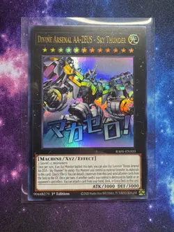 Yugioh! Divine Arsenal AA-ZEUS - Sky Thunder Ultra Rare STAMPED RA05-EN103 NM - Image 1