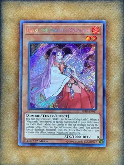 Yugioh Dakki, the Graceful Mayakashi HISU-EN027 Secret Rare 1st Ed NM - Image 1