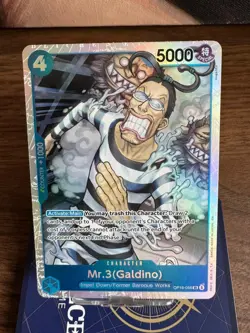 One Piece TCG Mr. 3 (Galdino) OP16-056 SR The Time To Battle - Image 1