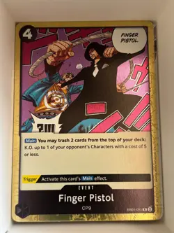 EB01-051 Finger Pistol English R One Piece TCG Card Game - Image 1