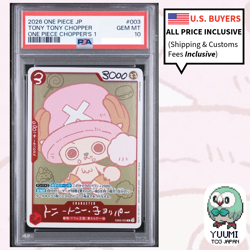 PSA 10 Chopper EB02-003 CHOPPER’s 1 Comic ONE PIECE Card Japanese 2026 Promo - Image 1
