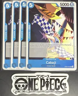 4x One Piece OP09-045 UC Cabaji - English - Regular - Playset - TCG - NM/M - Image 1