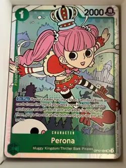 OP12-034 Perona English SR One Piece TCG Card Game - Image 1