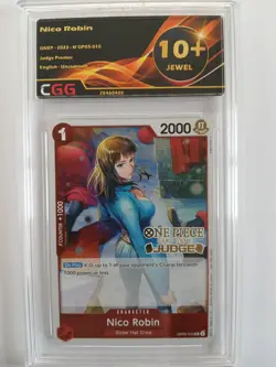 One Piece ENGLISH Nico Robin (OP05-010) Judge Promos CGG 9,5/10+ OP071E - Image 4