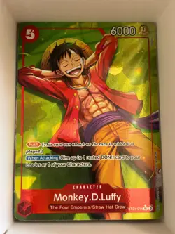 ST21-014 Monkey.D.Luffy AA Alt Art Parallel English SR One Piece TCG Card Game - Image 1