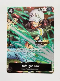 ONE PIECE CARD TCG- Trafalgar Law Promo Card Alt Art Championship 2024 mint eng - Image 1