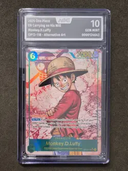 One Piece, Monkey D. Luffy, OP13-118 SEC Alt Art, AOG 10, Englisch - Image 1