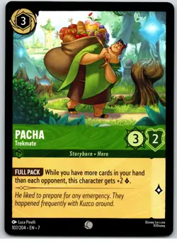 #102 Pacha - Trekmate - Common - Emerald 2025 Disney Lorcana Archazia's Island - Image 1