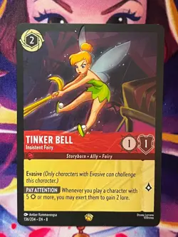 Tinker Bell - Insistent Fairy 136/204 - Legendary Disney Lorcana Reign Of Jafar - Image 1