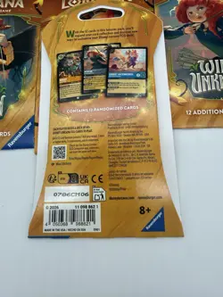 Disney Lorcana TCG Wilds Unknown Sleeved Packs LOT OF 10 - FREE SHIP - Image 2