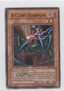 8-Claws Scorpion 1st Ed. YuGiOh Pharaonic Guardian #PGD-024 2003 READ - Image 1