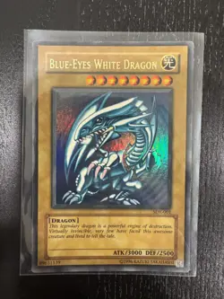 4x Yugioh Blue-Eyes White Dragon SDK-001 Ultra Rare Unlimited LP - Image 1