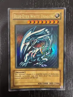 4x Yugioh Blue-Eyes White Dragon SDK-001 Ultra Rare Unlimited LP - Image 2