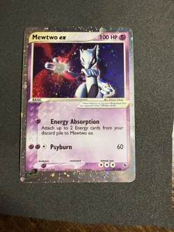 Mewtwo ex 101/109 Holo Pokemon Card TCG EX Ruby & Saphire 2003 NM - Image 1