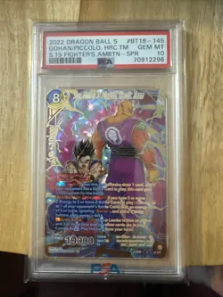 Son Gohan & Piccolo, Heroic Team BT19-145 SPR PSA 10 DBS Dragonball Card Game - Image 1