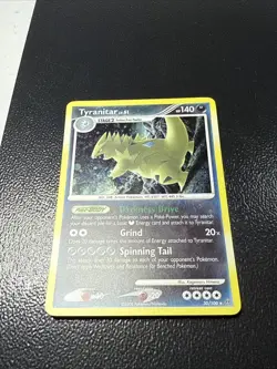 Tyranitar 30/100 Stormfront Holo Rare Pokemon Card LP - Image 2