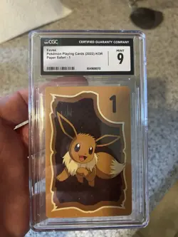 CGC Eevee 2022 Paper Safari Korean Pokemon Card - Image 1
