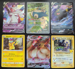 Pokemon Snorlax 151 S&V/Sw&Sh Promo 6 Card Lot Pikachu Umbreon NM Condition PSA - Image 1