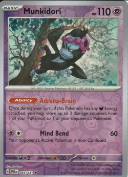 Pokemon - Munkidori - Reverse Holo - Prismatic Evolutions - 044/131 - Image 5