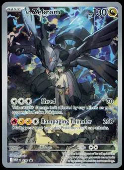 N's Zekrom 031 Holo Promo ME: Mega Evolution Promo Pokemon Holo Near Mint - Image 1