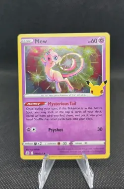 Mew Holo Rare Celebrations 011/025 Pokemon TCG Sword & Shield - Image 1